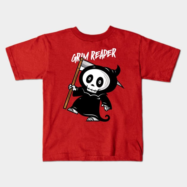 Grim Reaper Kids T-Shirt by krisren28